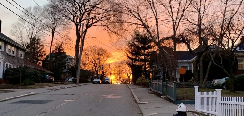 A picture near the summit of Summit Ave for the article Top 12 Running Hills in Boston